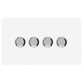 ART-4LDMWH  4 Gang 2 Way LED Dimmer Switch Ice White